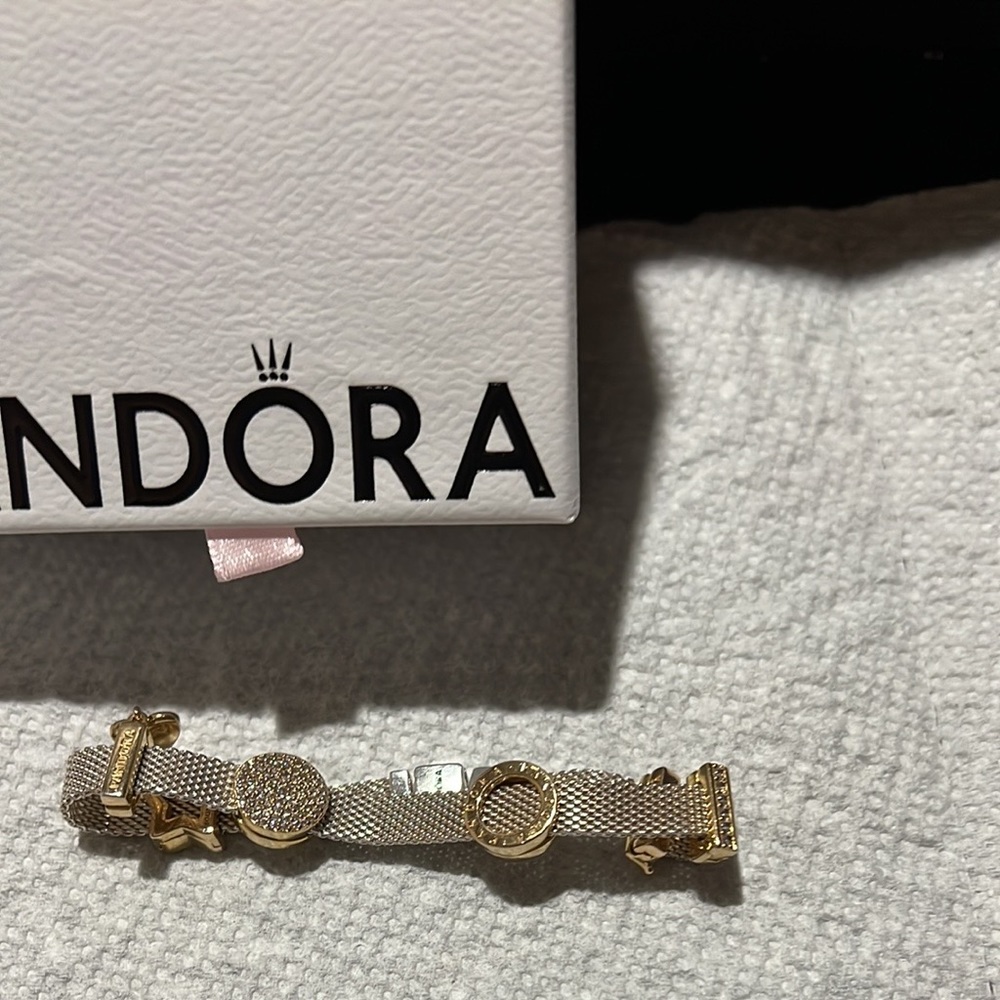 Pandora reflection bracelet with charm